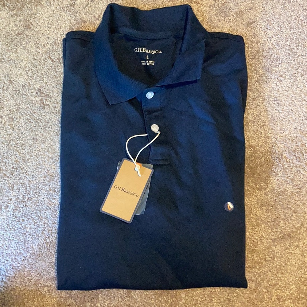 GH Bass & Co NWT Men’s Navy Polo